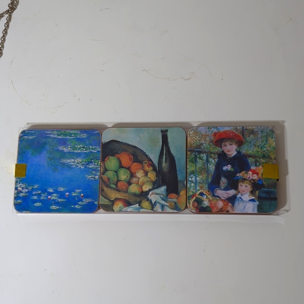 Art Institute of Chicago Coasters Impressionism Monet Van Gogh set of six